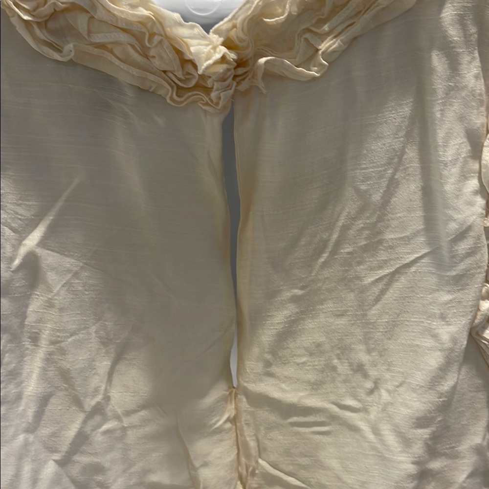 French Connection Charlie Cotton Sleeveless Top in Classic Cream ✨ - Picture 8 of 11